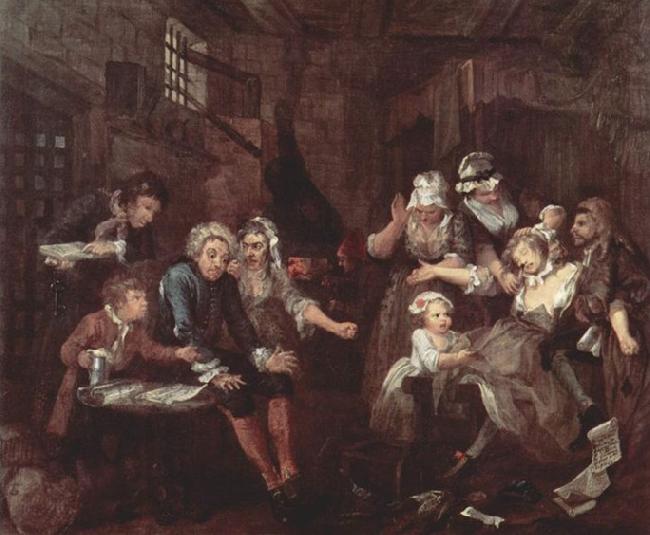 William Hogarth Der Lebensweg eines Wustlings oil painting image